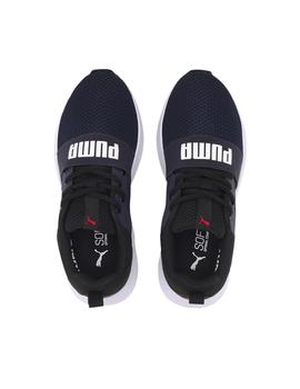Zapatillas Puma Wired Run JR Marino/Negro Niño