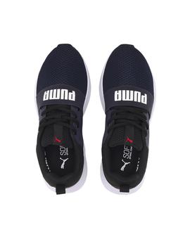 Zapatillas Puma Wired Run JR Marino/Negro Niño