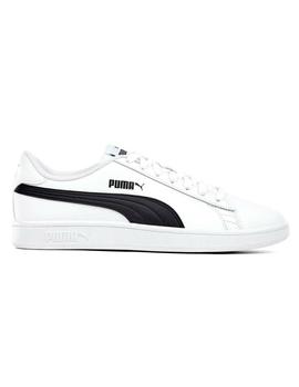 Zapatilla Puma Smash V2L Blanco-Negro