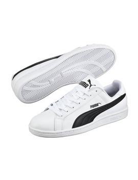 Zapatilla Puma Smash V2L Blanco-Negro