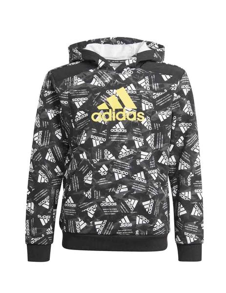 camarera Casarse Residente Sudadera Adidas B BOS HD Negro/Gris Niño