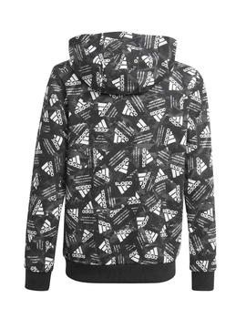 Sudadera Adidas B BOS HD Negro/Gris Niño