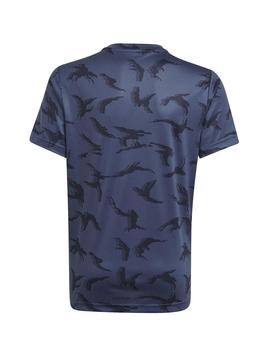 Camiseta Adidas B Camo T Marino Niño