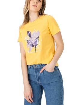 Camiseta Tiffosi Warhol Amarillo Mujer