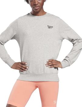 Sudadera Reebok RI French Terry Gris Mujer