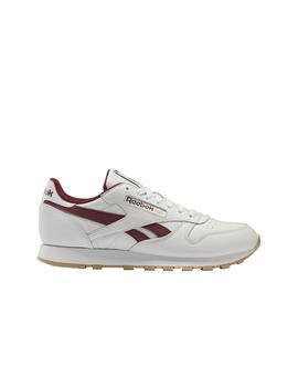 Zapatillas Reebok Classic LTHR Bco/Granate Hombre