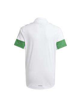 Camiseta Adidas B A.R. 3S Blanco/Negro/Verde Niño