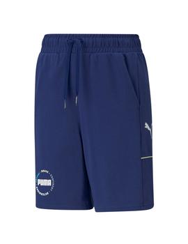 Pantalon corto Puma Alpha Jersey Azul Niño