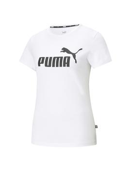 Camiseta Puma ESS Logo Blanco Mujer