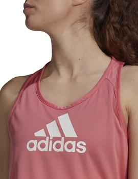 Camiseta Adidas W BL TK Rosa Mujer