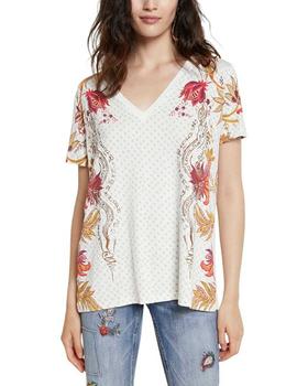 Camiseta Desigual Praga Blanco Mujer