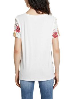 Camiseta Desigual Praga Blanco Mujer