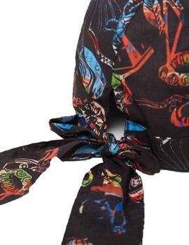 Gorra Desigual Tropicuban Print Negro Mujer