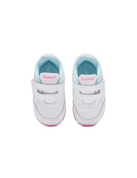 Zapatillas Reebok Royal CLJog Blanco/Ros/Azul Niña