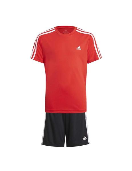 Set Adidas B 3S T Rojo/Negro Niño