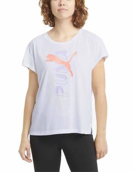 Camiseta Puma Modern Sports Blanco Mujer