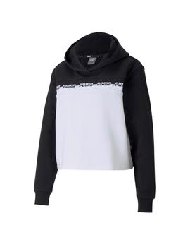 Sudadera Puma Amplified Cropped Negro/Bco Mujer