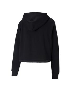 Sudadera Puma Amplified Cropped Negro/Bco Mujer