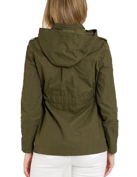 Gabardina Naf Naf Bupeach Verde oscuro Mujer