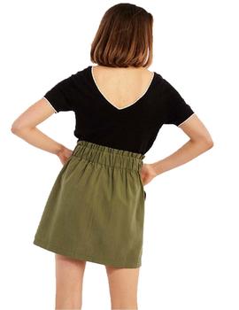 Falda corta Naf Naf Aurore Verde oscuro Mujer