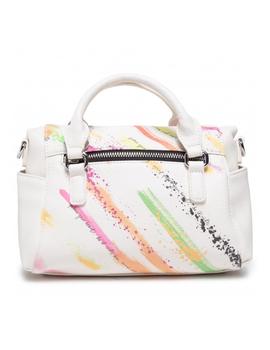 Bolso Desigual Brushes Loverty Mini Crudo Mujer