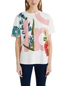 Camiseta Desigual DSGL Blanco Mujer