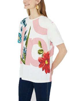 Camiseta Desigual DSGL Blanco Mujer