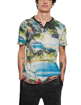 Camiseta Desigual Cebrian Multicolor Hombre