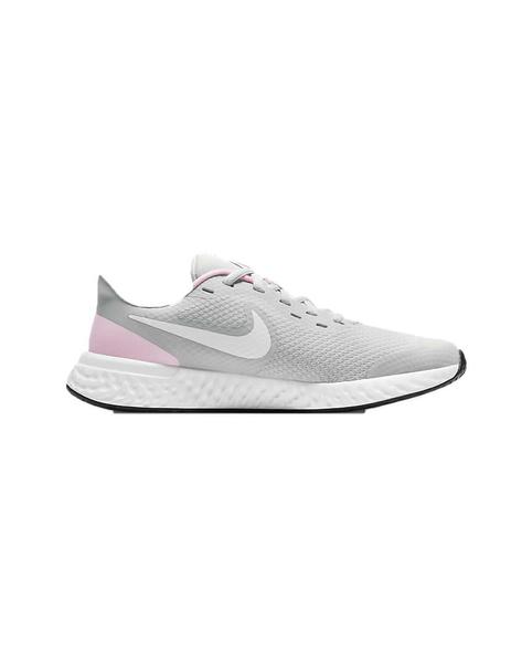 Decisión moco Emociónate Zapatillas Nike Revolution 5 GS Gris/Rosa Niña