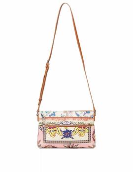 Bolso Desigual Pink Boho Durban Multicolor Mujer