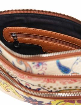 Bolso Desigual Pink Boho Durban Multicolor Mujer