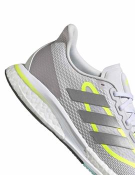 Zapatillas Adidas Supernova + W Gris/Ama flu Mujer