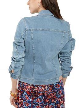 Cazadora Naf Naf Gruffla Denim claro Mujer