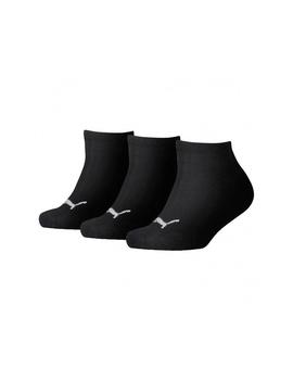 Calcetines Puma Kids Invisible 3P Negro