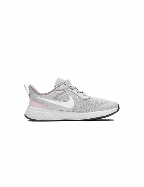 Nike Revolution (PSV) Gris/Rosa Niña