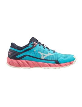 Zapatillas Mizuno Wave Ibuki 3 Azul/Mno/Rosa Mujer