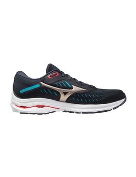 Zapatillas Mizuno Wave Rider 24 Gris/Tq Hombre