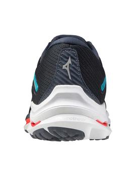 Zapatillas Mizuno Wave Rider 24 Gris/Tq Hombre