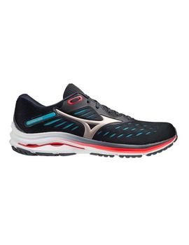 Zapatillas Mizuno Wave Rider 24 Gris/Tq Hombre