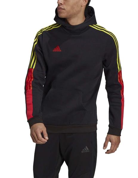 Sudadera adidas negra y roja on sale