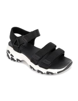 Sandalias Skechers D'Lites Fresh Catch Negro Mujer