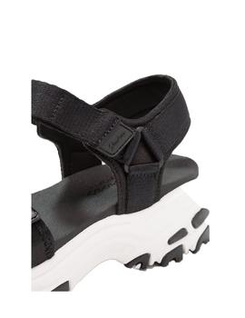 Sandalias Skechers D'Lites Fresh Catch Negro Mujer