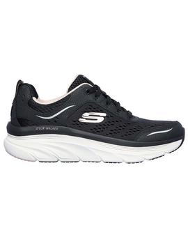 Zapatillas Skechers D'Lux Walker Negro/Blanco Mujer