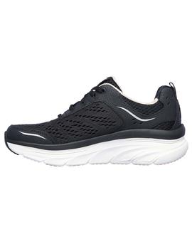 Zapatillas Skechers D'Lux Walker Negro/Blanco Mujer