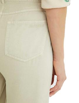 Pantalon Desigual Rita Crudo Mujer