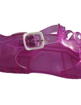 Sandalias Goma Cangrejeras Fucsia