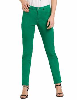 Pantalon Naf Naf Powi 20 Verde Mujer