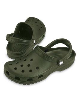 Zuecos Crocs Classic Verde Militar