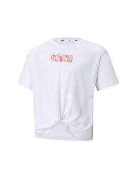 Camiseta Puma Alpha Silhouette Blanco Niña