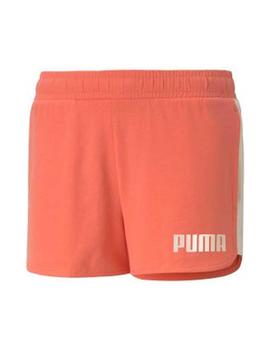 Pantalon corto Puma Alpha Shorts Coral/Rosa Niña